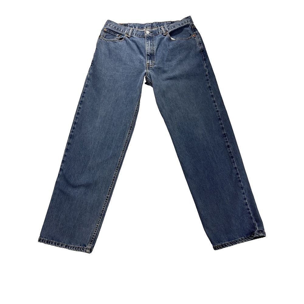 Levis 550 Mens Jeans Tag 38x34 Fit 36x31 Blue Denim Straight Leg Medium Wash Y2K